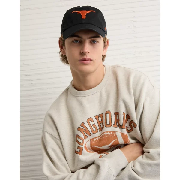 AE Texas Longhorns Graphic Sweatshirt - New Ebony Heather