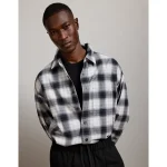 AE77 Premium Flannel Shirt - White