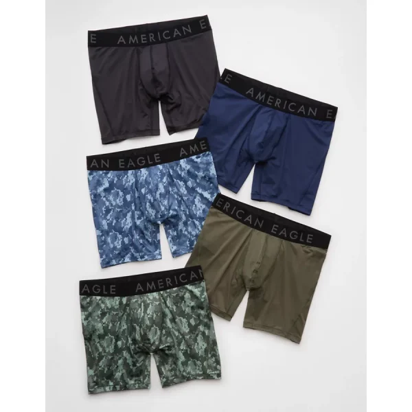 AEO 6" Flex Boxer Brief 5-Pack - Multi