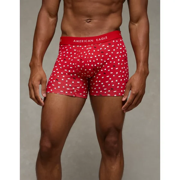 AEO Men's 4.5" Classic Boxer Brief - Red