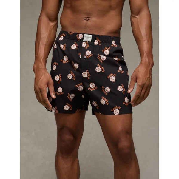 AEO Men's All Tricks Stretch Boxer Short - Charcoal