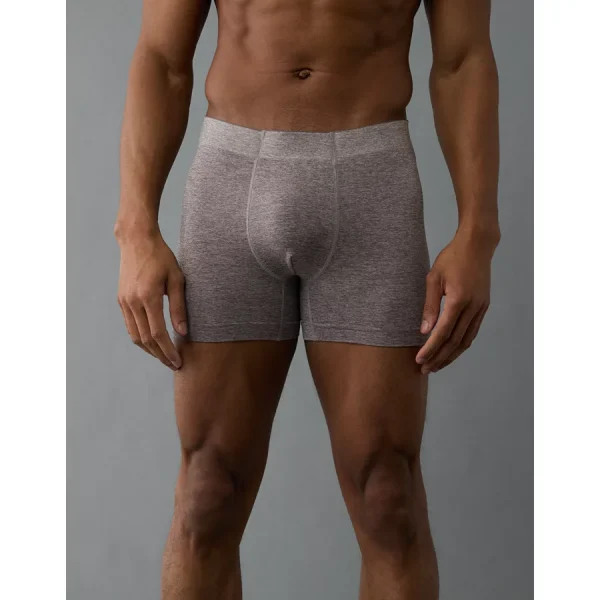 AEO Men's Space Dye 4.5" StealthMode Boxer Brief - Grey