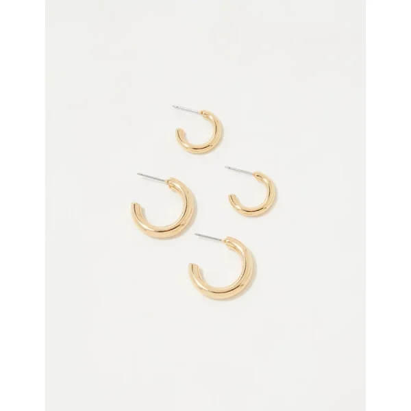 Aerie Hoop Earring 2-Pack - Gold