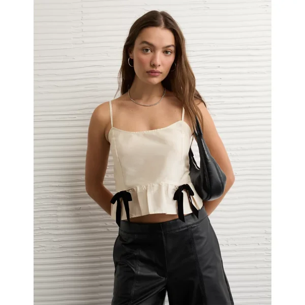 AE Bow Corset Top - Cream
