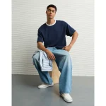 AE Boxy Ringer T-Shirt - Blue