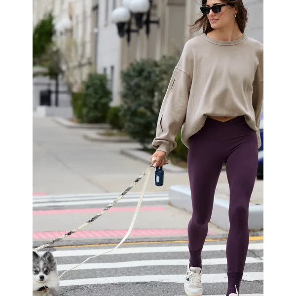 OFFLINE By Aerie Real Me High Waisted Crossover Legging - Cool Berry