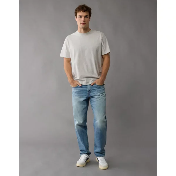 AE Logo Lived-In T-Shirt - Heather Gray