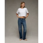 AE Strigid Low-Rise Ex-Boyfriend Jean - Dark Indigo Wash