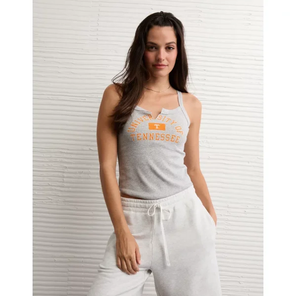 AE Tennessee Volunteers Graphic Notch Neck Tank Top - Charcoal Heather