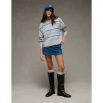 AE Whoa So Soft Classic Crew Neck Sweater - Blue