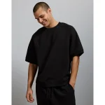 AE77 Premium Short-Sleeve Sweatshirt - Black