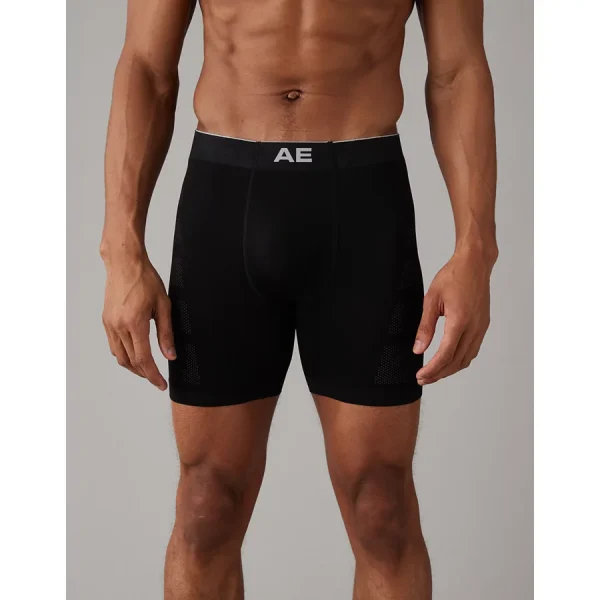 AEO Men's 6" StealthMode Boxer Brief - Black