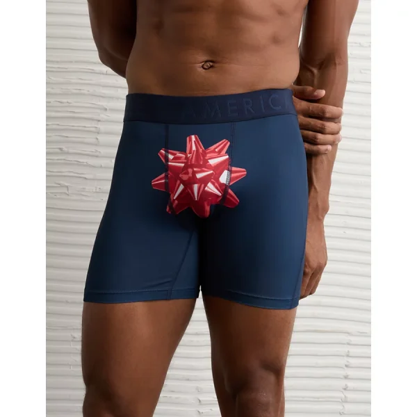 AEO Men's Bow 6" Flex Boxer Brief - Navy