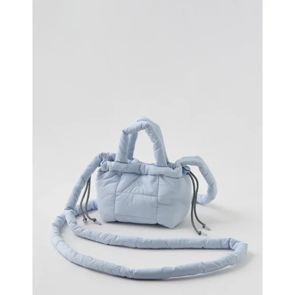 OFFLINE By Aerie Puff Love Mini Cinch Crossbody Bag - Eyelet Blue