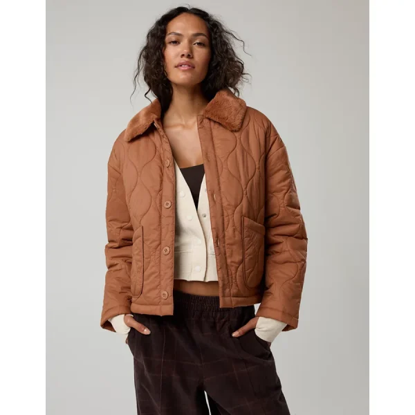 OFFLINE By Aerie Quilted Chore Jacket - Horizon