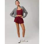 OFFLINE By Aerie Real Me Flirty Short - Deep Cherry