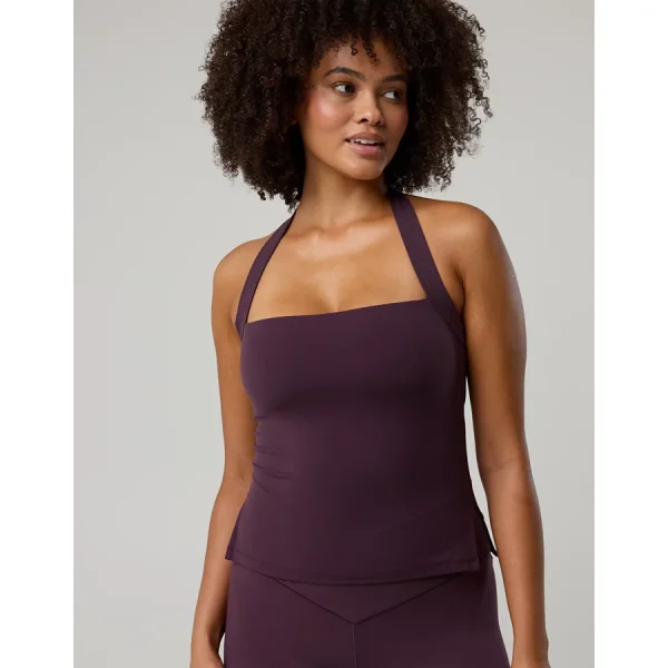 OFFLINE By Aerie Real Me XTRA Halter Tank Top - Cool Berry