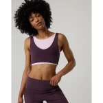 OFFLINE By Aerie Real Me XTRA Rib Switch Up V-Neck Sports Bra - Cool Berry