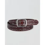 Old Trend Studded Leather Belt - Brown
