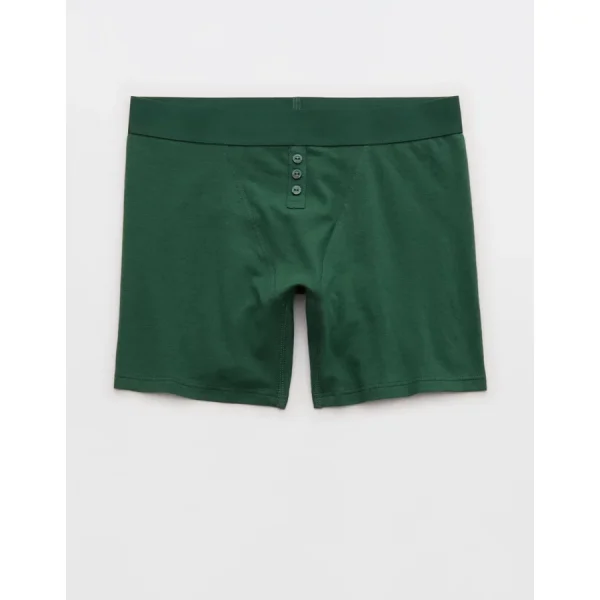 Superchill Cotton High Waisted Boxer Underwear - Rugged Green