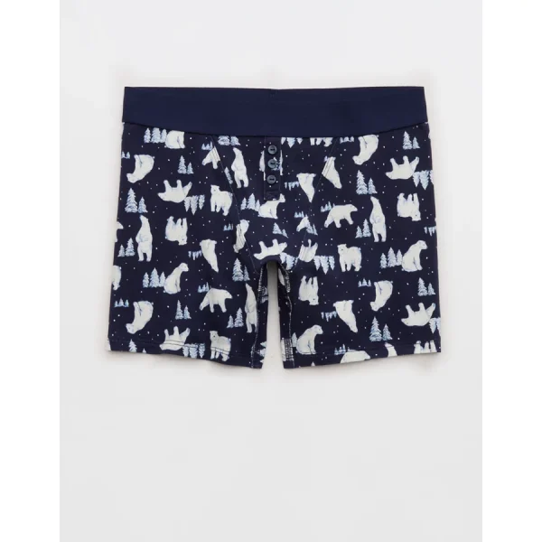 Superchill Cotton High Waisted Boxer Underwear - Night Sea